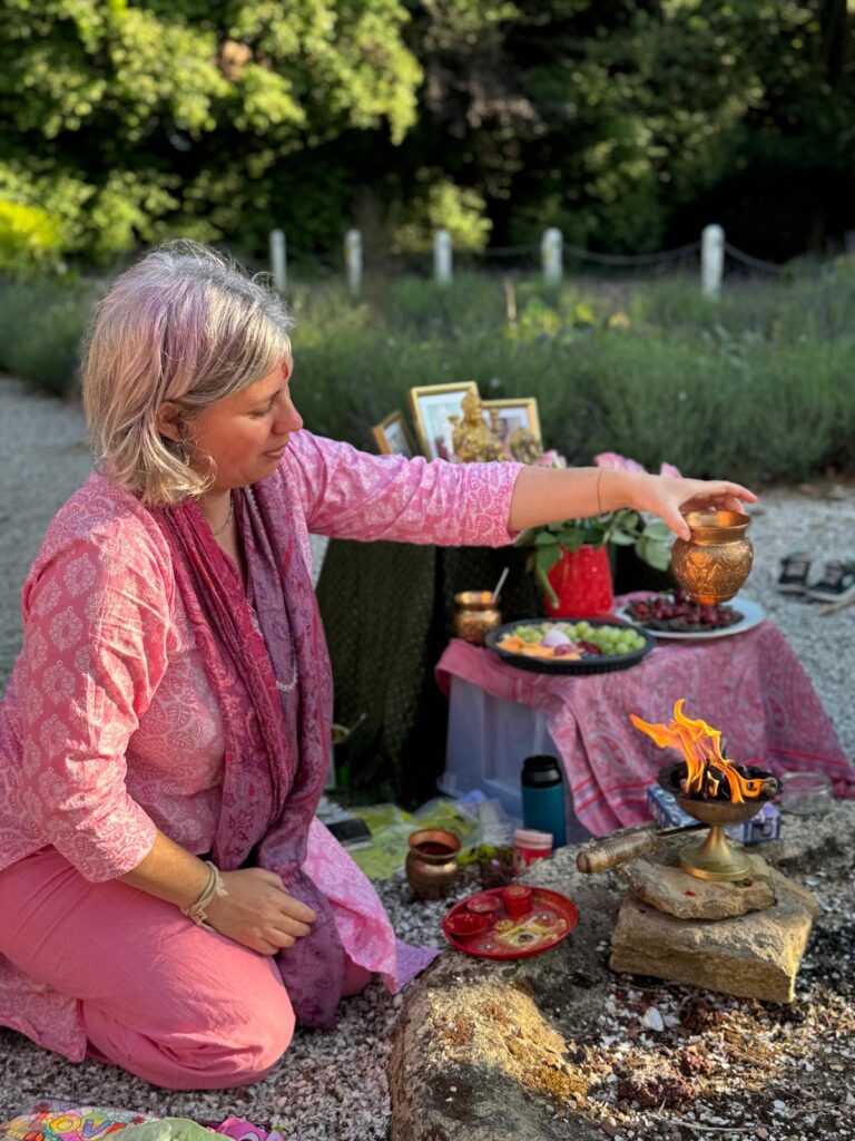 Aimee full moon fire puja